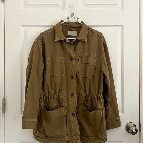 EVERLANE Cinchable Chore Jacket in Walnut - Picture 2 of 8